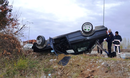 ankara cubuk Trafik Kazasi 2 Yarali