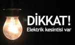 Elektrikler Pazar Günü Kesilecek