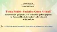 Firma Rehberi Sitelerine Önem Artmalı!